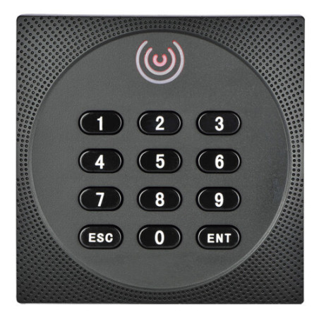 Lector de accesos ZKTeco ZK-KR612E RFID PIN Indicador LED y acústico Wiegand26 IP64