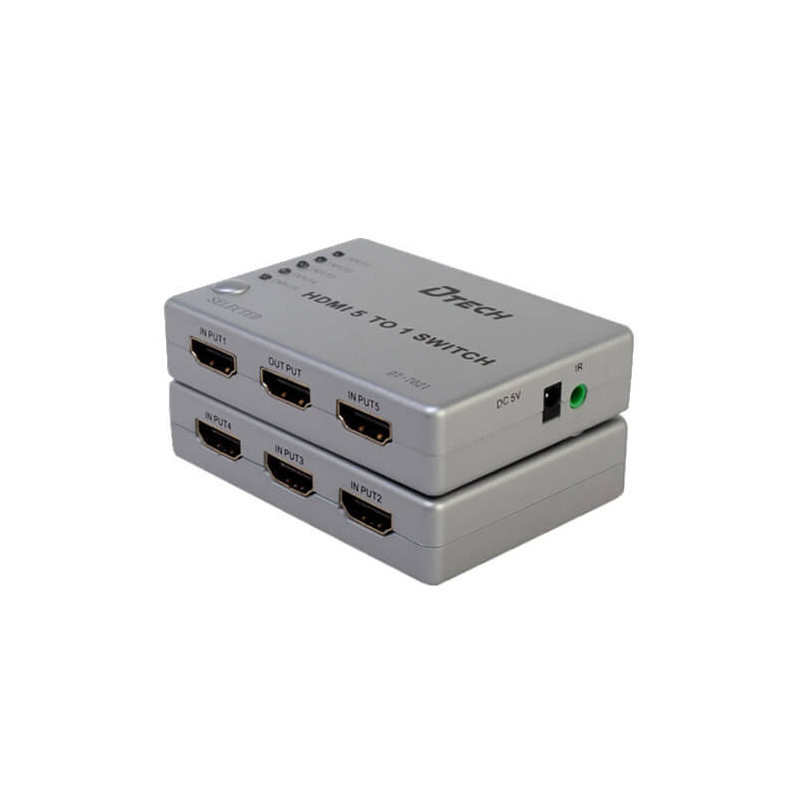 Switch HDMI 5 entradas 1080p (5x1) (HDMI-SWITCH-5-1)