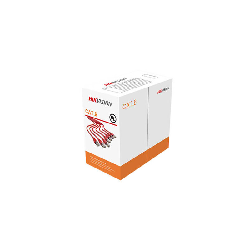 Cable de red UTP Cat6  8xCu 23AWG Hikvision DS-1LN6-UU (300m)