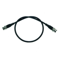 Cable alargo   coaxial RG58 BNC negro (0.5m)