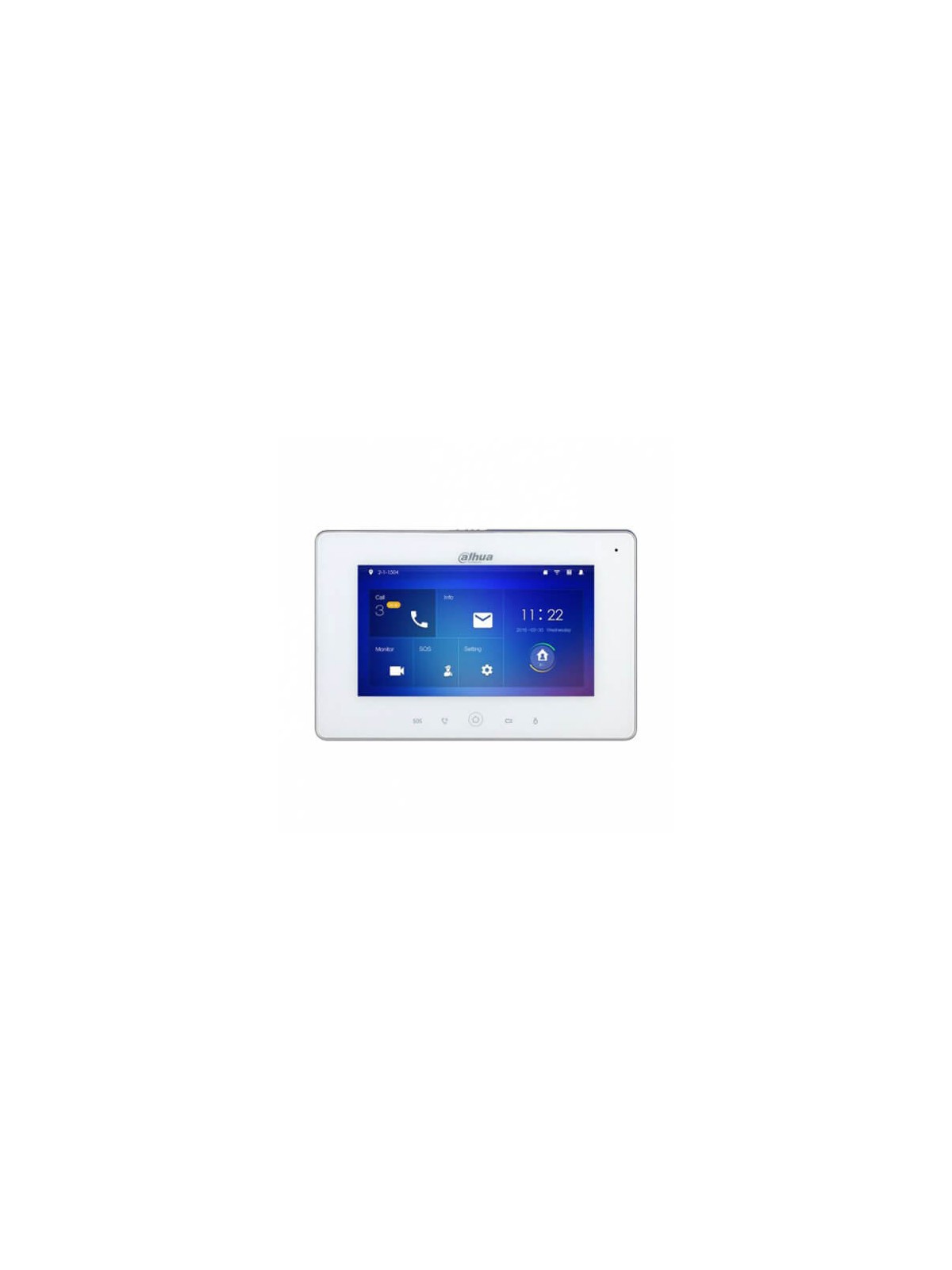 Monitor videoportero  IP Dahua VTH5221DW 7" (1024x600) Wifi POE SD Alarmas