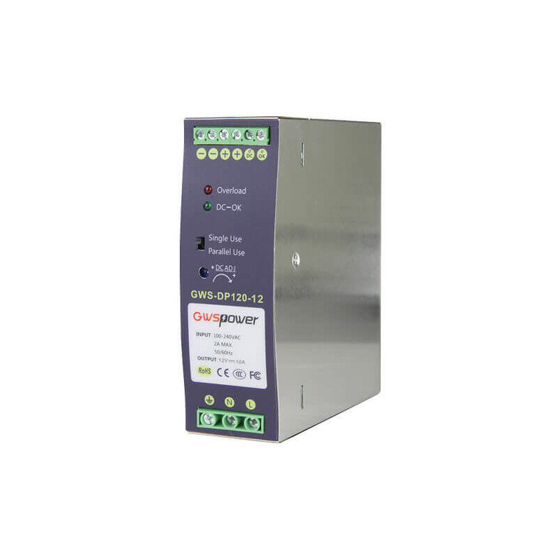 Fuente de alimentación carril DIN 12VDC 10A (120W) DC12V10A-DIN