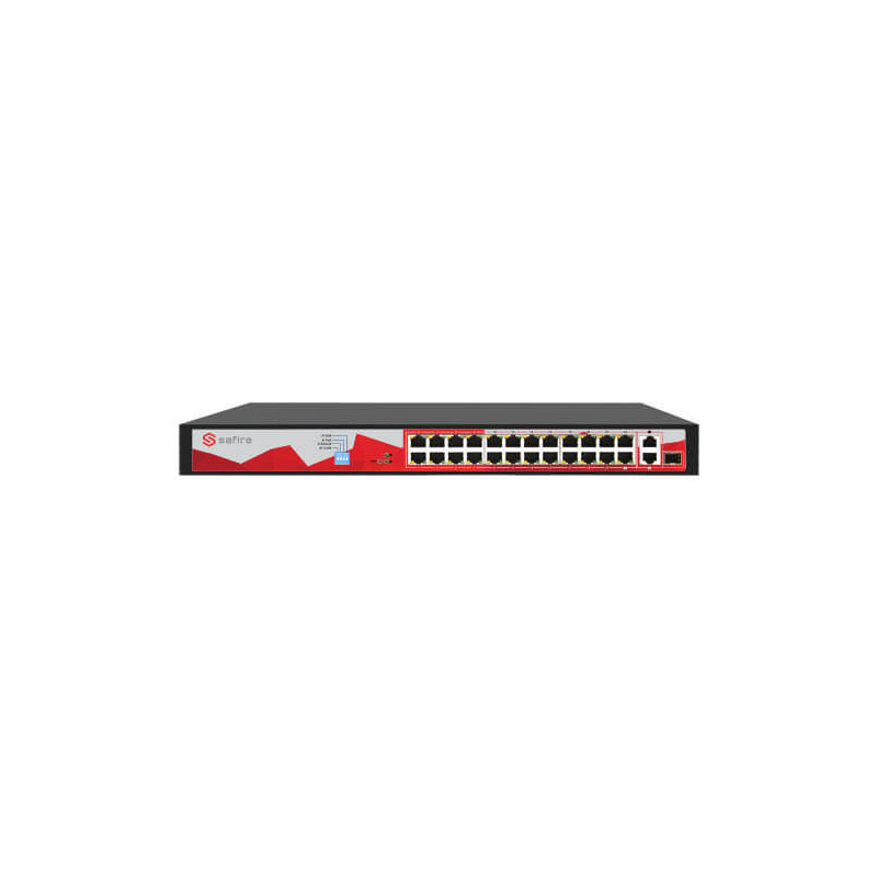 Switch     Safire SF-SW2624POE-C-250 27-port 10/100M POEx24 250W SFPx1