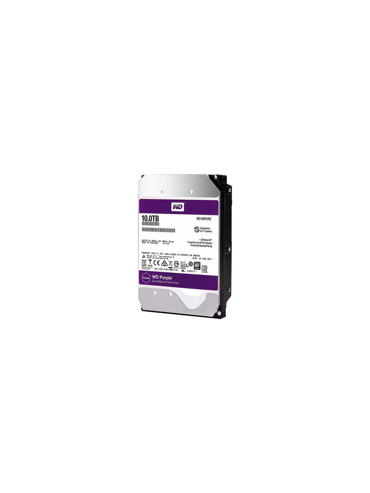 Disco Duro  Western Digital Purple 10Tb (10000Gb) SATA