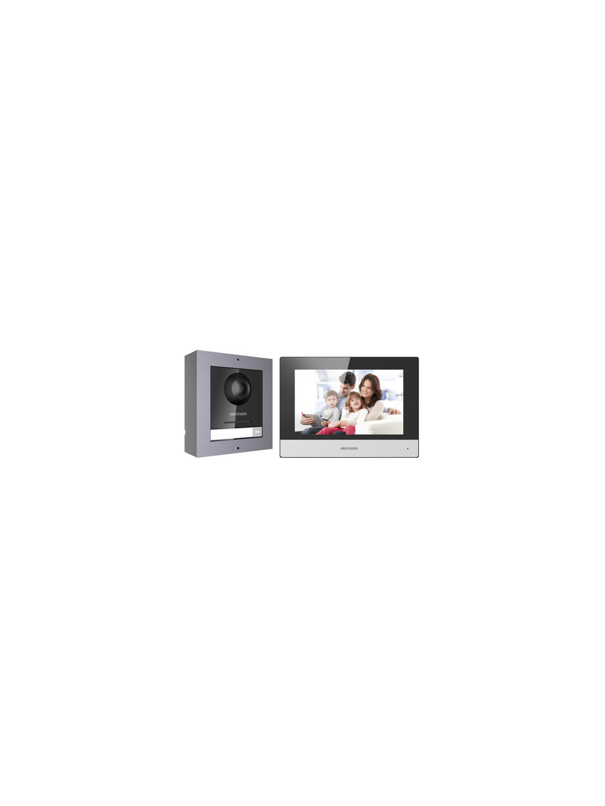 Kit videoportero  IP Hikvision DS-KIS602 con placa de 2MP para superfície