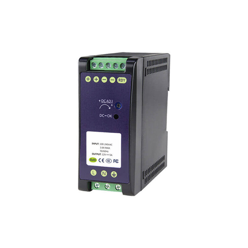 Fuente de alimentación carril DIN 48VDC 1.25A (60W) DC48V1A-DIN