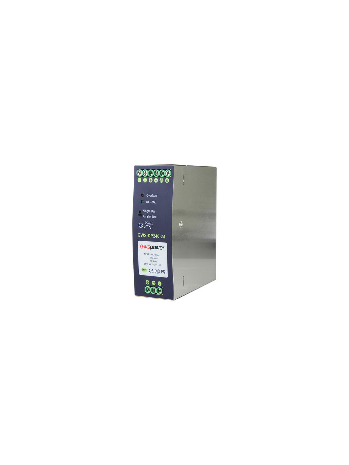 Fuente de alimentación carril DIN 24VDC  5A (120W) DC24V5A-DIN