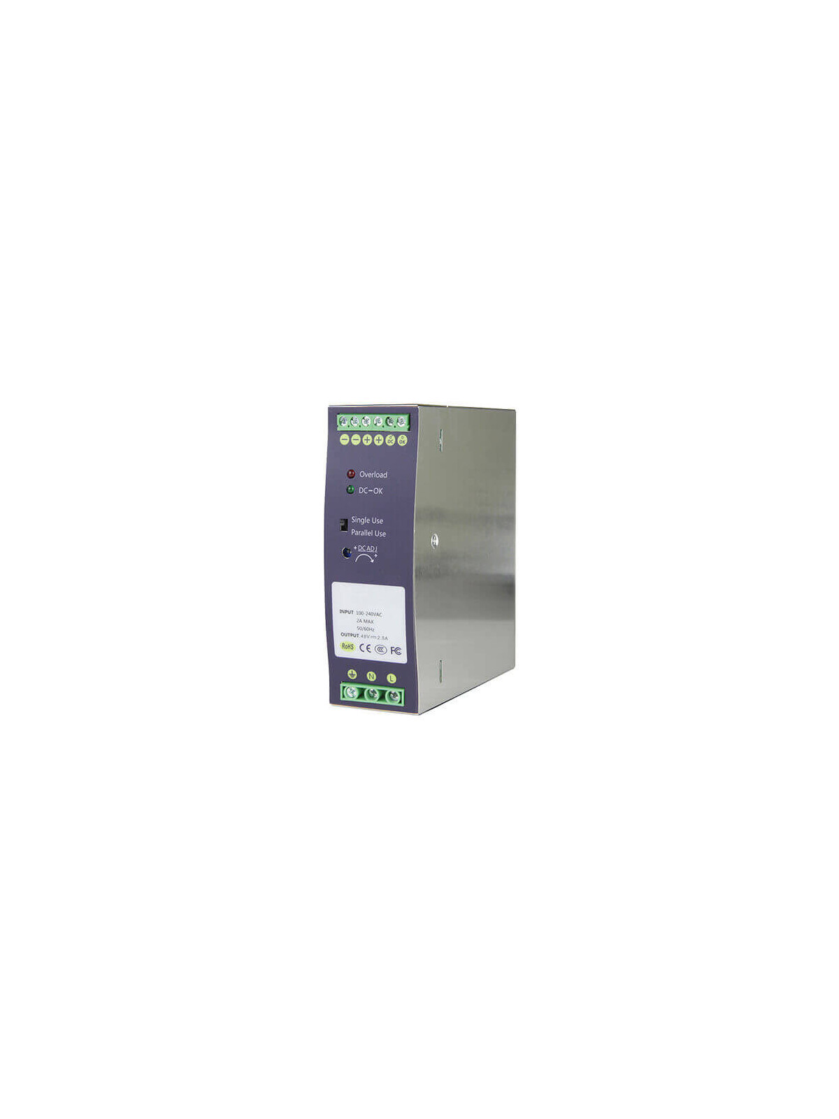 Fuente de alimentación carril DIN 48VDC 5A (240W) DC48V5A-DIN
