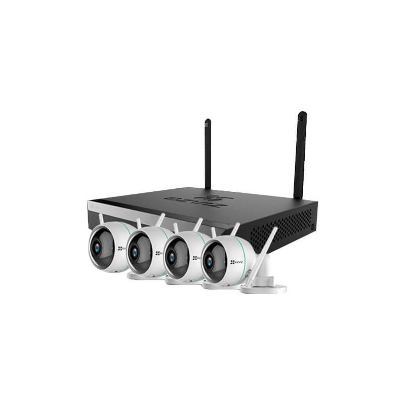 Kit videovigilancia wifi EZVIZ 4 cámaras  2MP