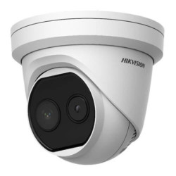 Cámara térmica IP Hikvision DS-2TD1217-3/V1 160x120 3mm (térmico) 2MP 4mm (óptico) IR15m H265 POE SD Audio Alarmas 40mK