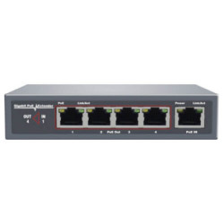 Switch  SW0504POE-EXT-50 4-port 10/100M POEx4 50W POE passthrough