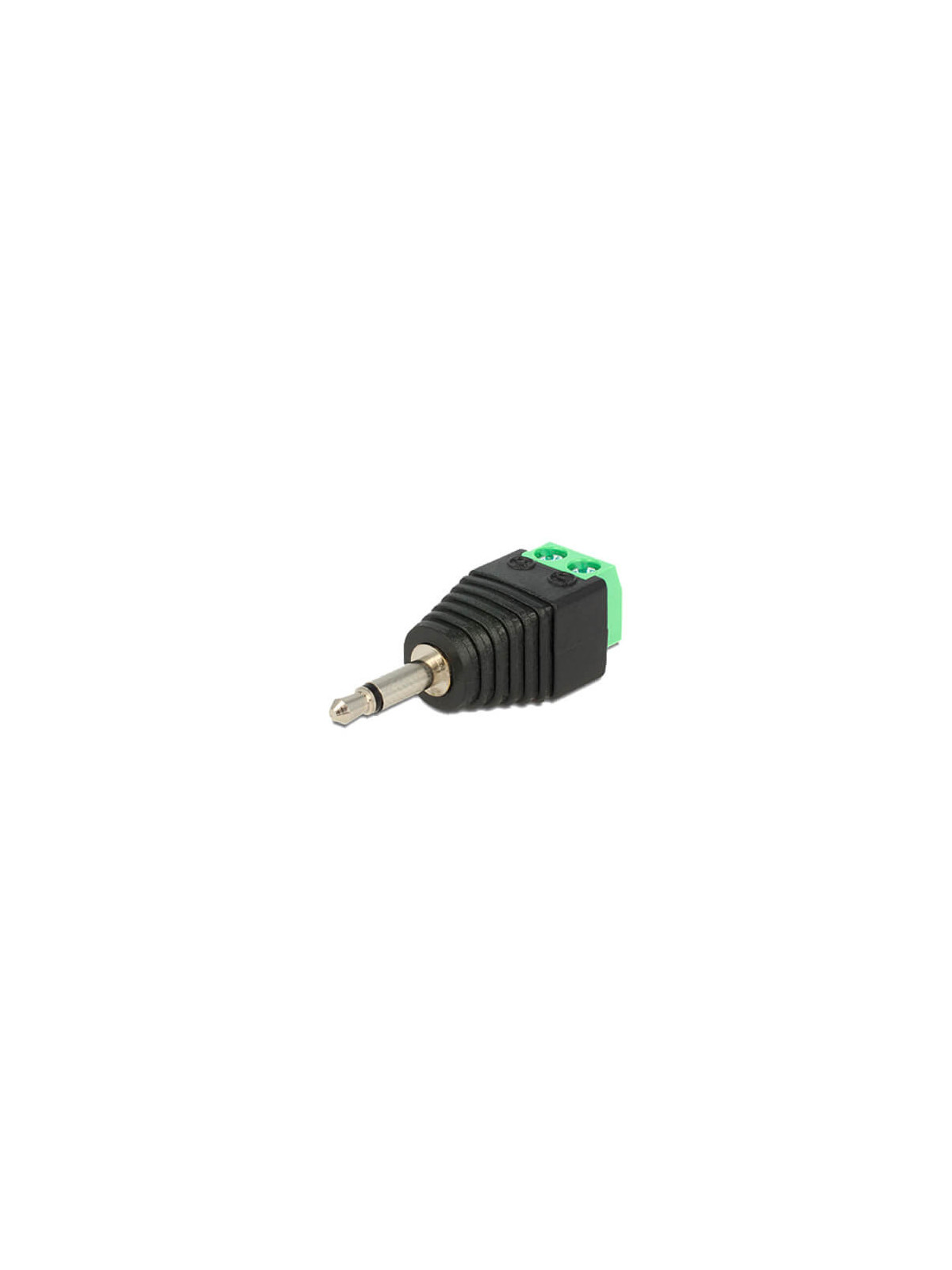 Conector jack 3.5mm mono con salida +/- de dos terminales