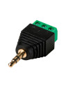 Conector jack 3.5mm stereo con salida +/- de dos terminales