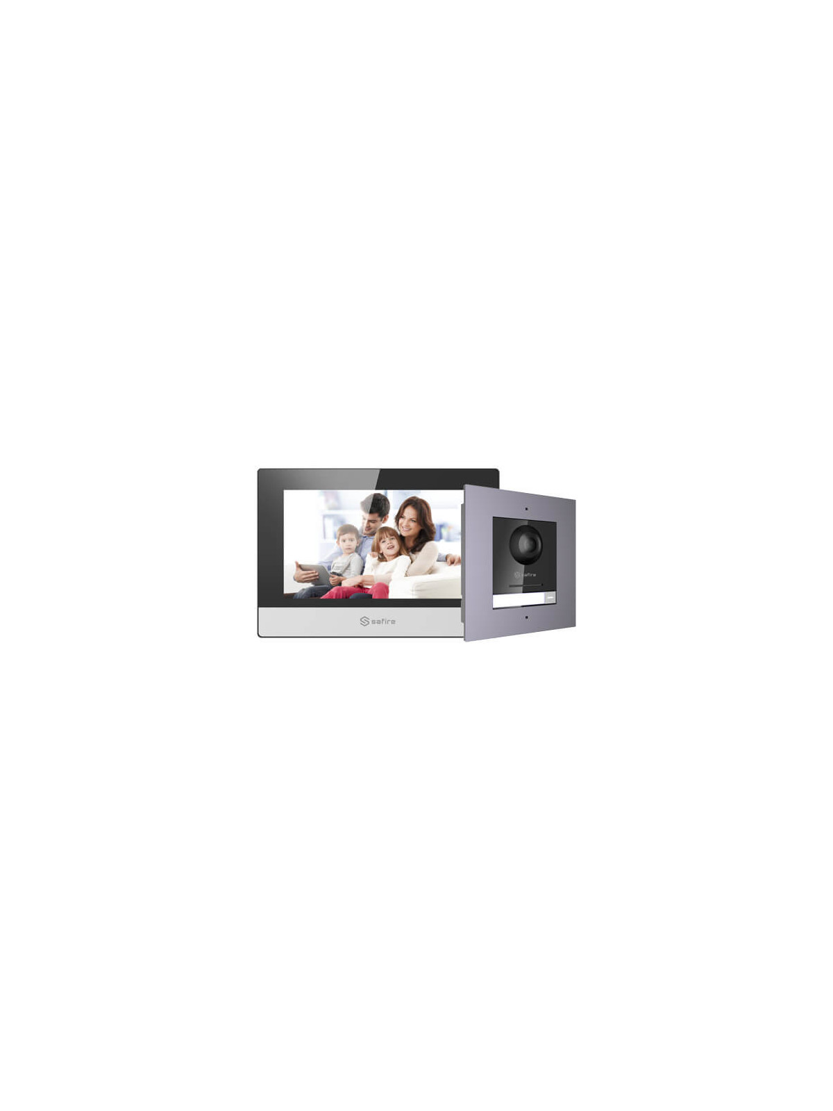 Kit videoportero  IP Safire SF-VIK001-F-IP con placa de 2MP para empotrar