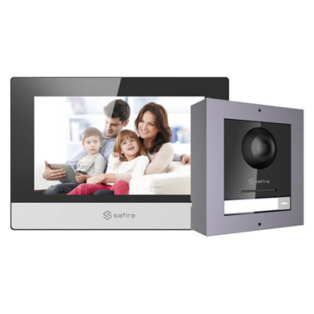 Kit videoportero  IP Safire SF-VIK001-S-IP con placa de 2MP para superfície