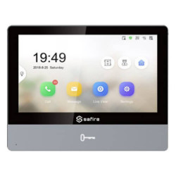 Monitor videoportero  IP Safire  SF-VIDISP02-7WIP 7" (1024x600) Alarmas POE Wifi SD