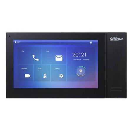 Monitor videoportero IP Dahua  VTH2421FB-P 7" (1024x600) POE SD Alarmas