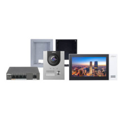 Kit videoportero  IP Dahua con cámara 2MP DHI-KTP01-F para empotrar