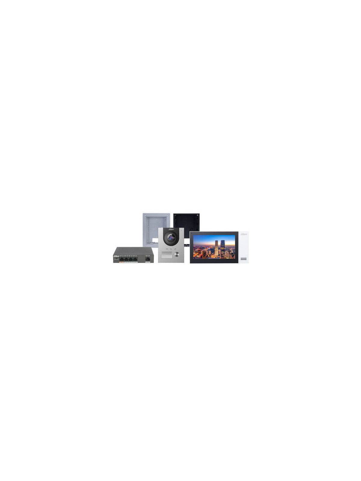 Kit videoportero  IP Dahua con cámara 2MP DHI-KTP01-F para empotrar