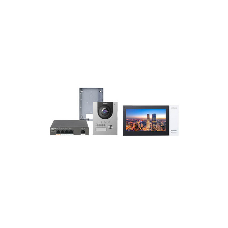 Kit videoportero  IP Dahua con cámara 2MP DHI-KTP01-S para superficie