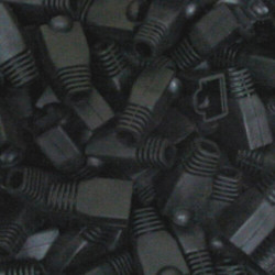 Protector cable red RJ45 Negro