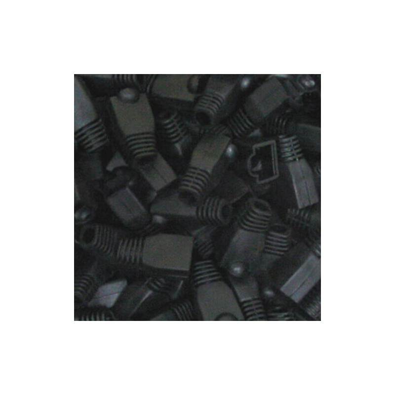 Protector cable red RJ45 Negro