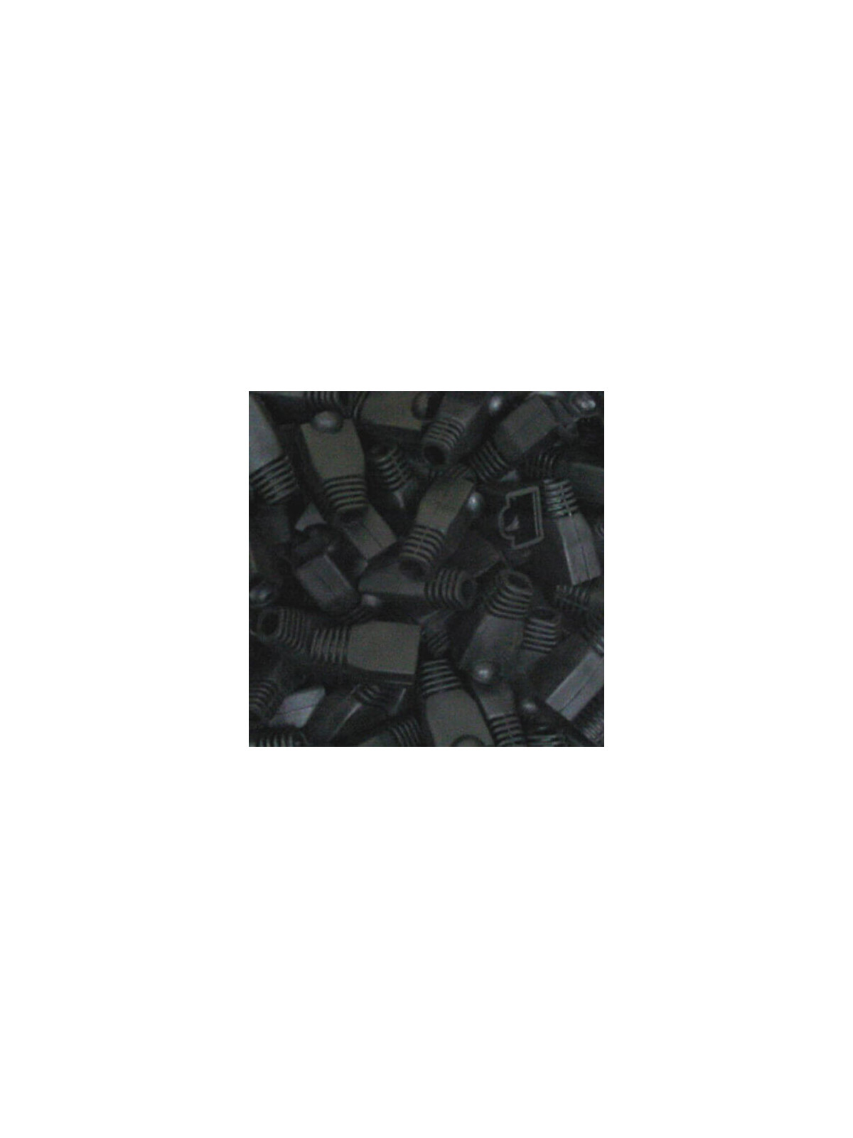 Protector cable red RJ45 Negro