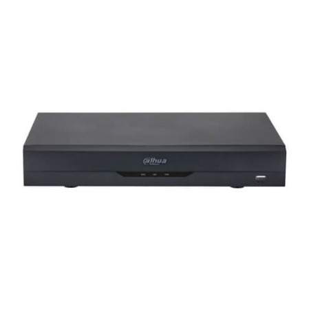Grabador 5en1 Dahua   XVR7104HE-4KL-I2 4ch Video (8MP 60fps) 4ch IP 8MP 4ch Audio H265+ HDMI4K SATAx1 Alarmas Wizsense