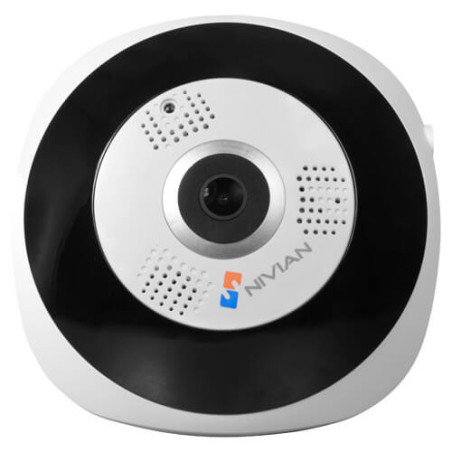 Cámara IP Nivian    NV-IPDM360A-3W 3MP IR10m 1.19mm H264 SD Wifi Audio Fisheye