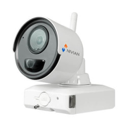 Cámara IP Nivian NV-IPB020A-2-BAT 2MP IR10m 2.8mm H264 Wifi Audio PIR