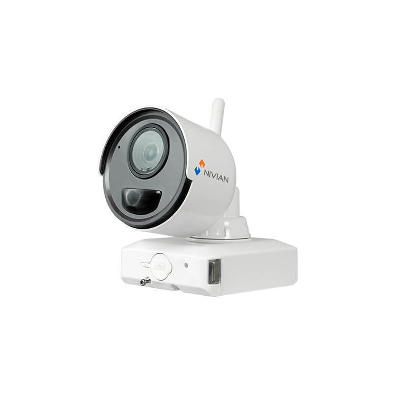 Cámara IP Nivian NV-IPB020A-2-BAT 2MP IR10m 2.8mm H264 Wifi Audio PIR