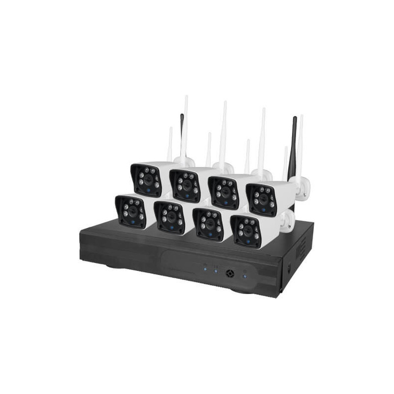 Kit videovigilancia wifi Nivian 8 cámaras  2MP NV-KIT820W-H