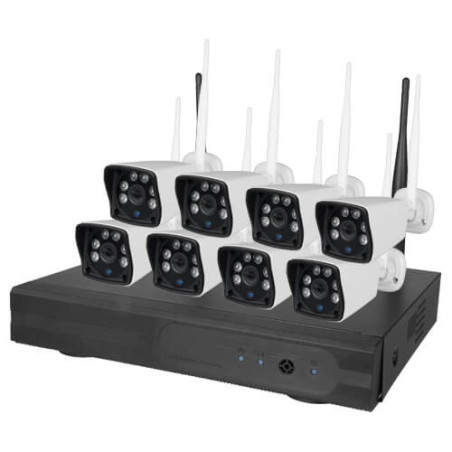 Kit videovigilancia wifi Nivian 8 cámaras  2MP NV-KIT820W-H