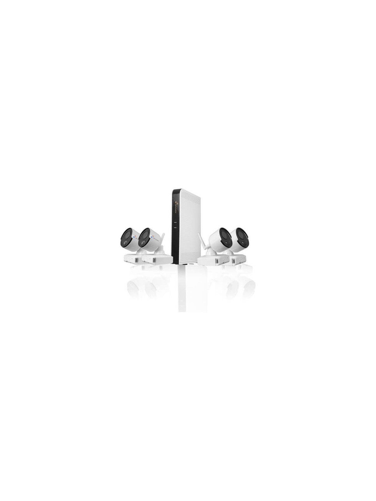 Kit videovigilancia wifi Nivian 4 cámaras  2MP NV-KIT61-4C2M-BAT con batería