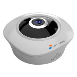 Cámara IP Nivian    NV-IPDM360A-2W 2MP IR10m 1.19mm H264 SD Wifi Audio Fisheye