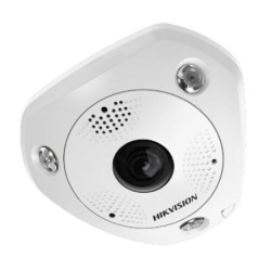 Cámara Panorámica IP Hikvision DS-2CD6365G0E-IVS 6MP IR15m 1.27mm (fisheye) ePTZ H265 POE SD Audio Alarmas IP67