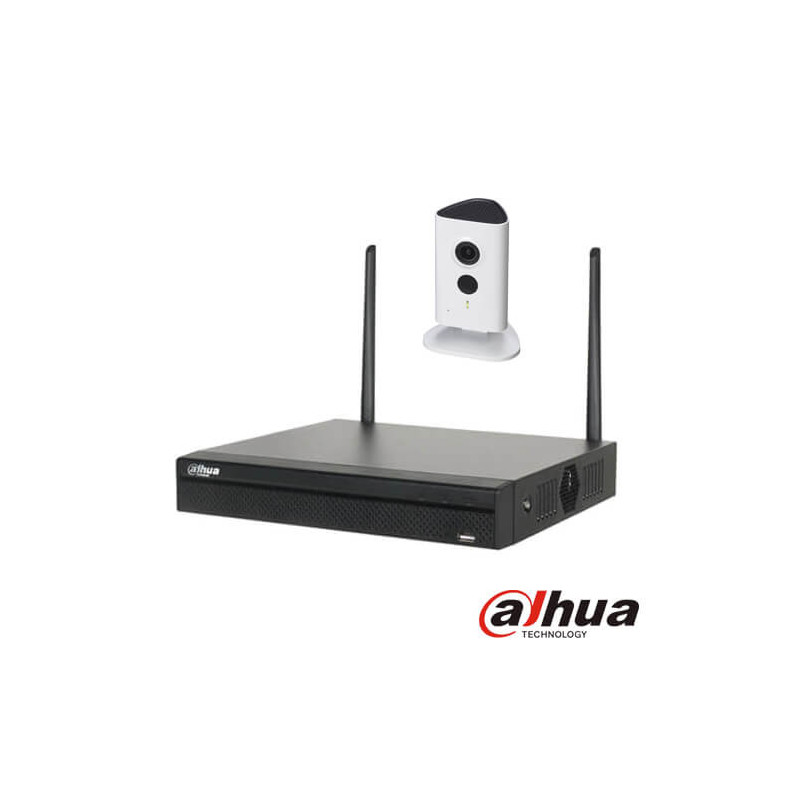 Kit videovigilancia wifi 2 cámaras IP Dahua  C35 3MP disco duro 1Tb