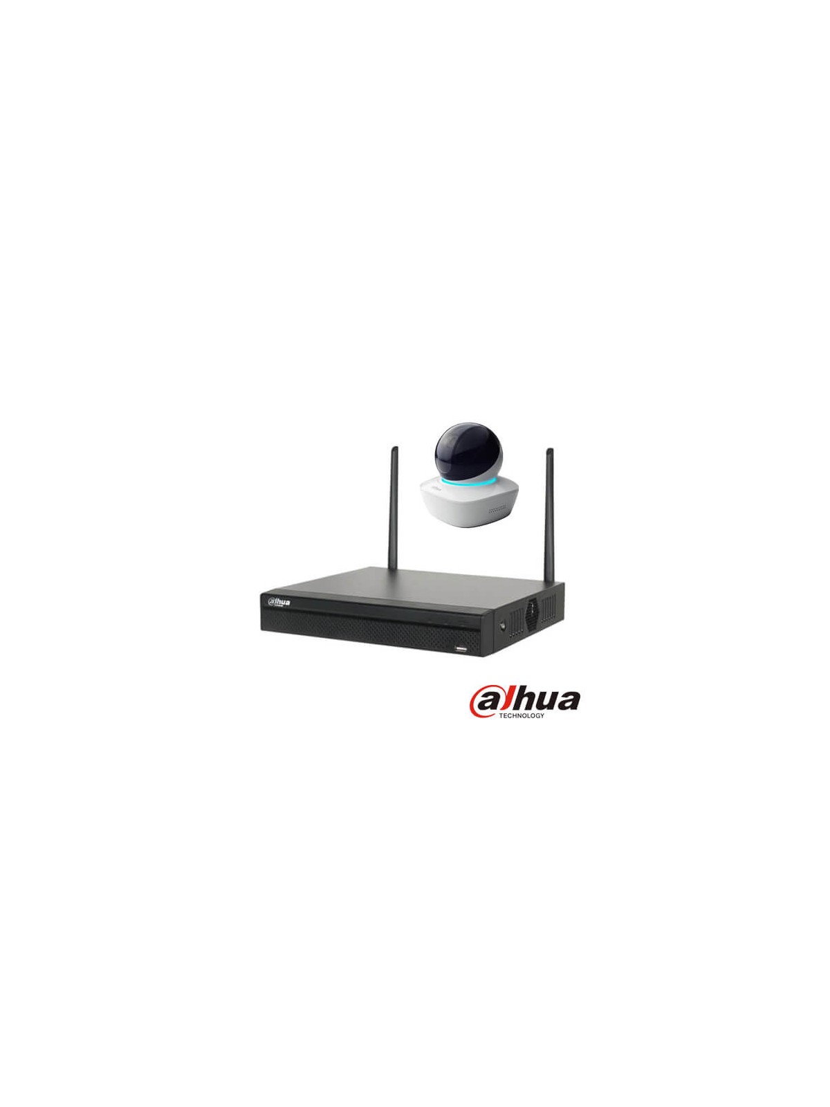 Kit videovigilancia wifi 4 cámaras IP Dahua A35 3MP disco duro 1Tb