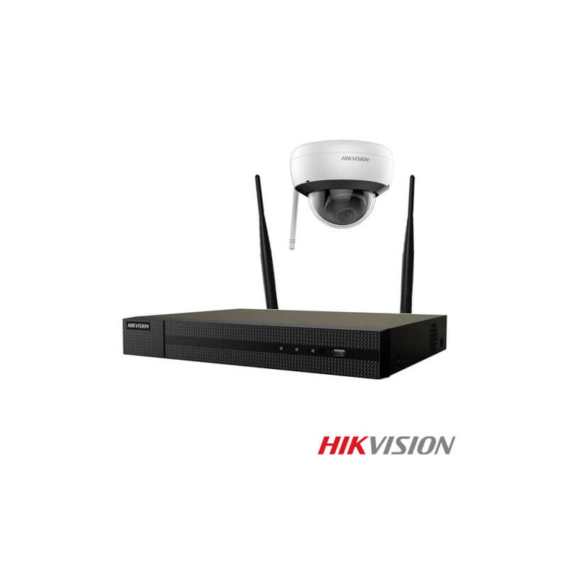 Kit videovigilancia wifi 4 cámaras IP Hikvision D220 2MP disco duro 1Tb