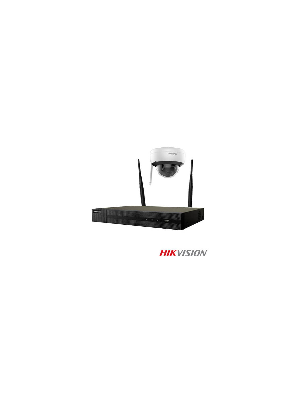 Kit videovigilancia wifi 4 cámaras IP Hikvision D220 2MP disco duro 1Tb
