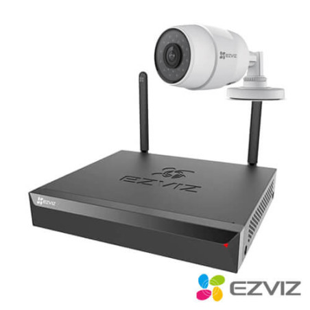 Kit videovigilancia wifi 3 cámaras IP EZVIZ  C3C 1MP disco duro 1Tb