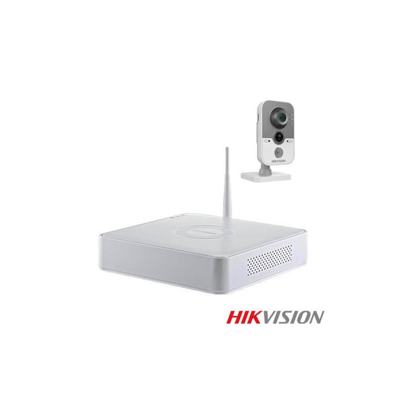 Kit videovigilancia wifi 2 cámaras IP  Hikvision  2CD2412 1.3MP disco duro 1Tb
