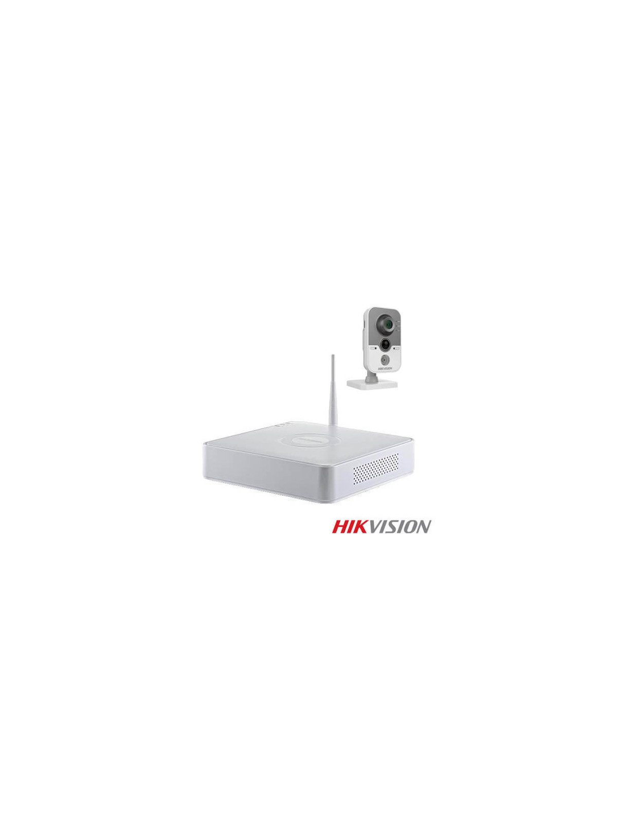 Kit videovigilancia wifi 2 cámaras IP  Hikvision  2CD2412 1.3MP disco duro 1Tb