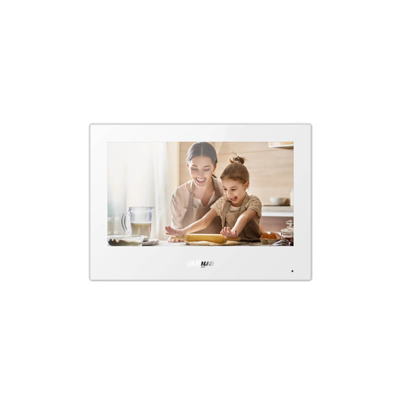 Monitor videoportero IP Dahua VTH5321GW-W 7" (1024x600) POE Wifi SD Alarmas