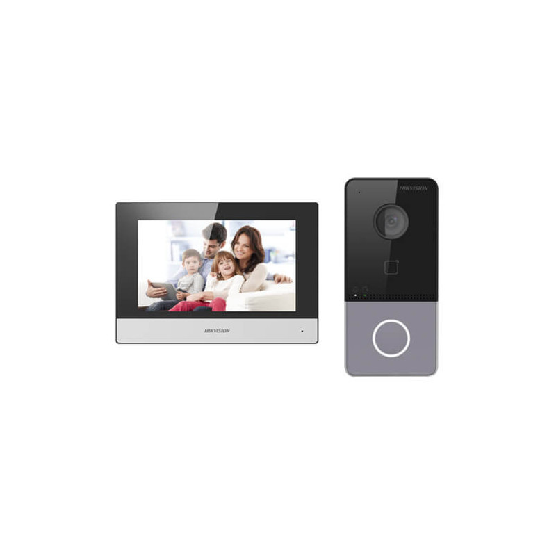 Kit videoportero  IP Hikvision DS-KIS603 con placa wifi de 2MP
