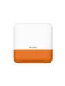 Sirena Hikvision AXPRO DS-PS1-E-WE para exterior (110db) con luz naranja