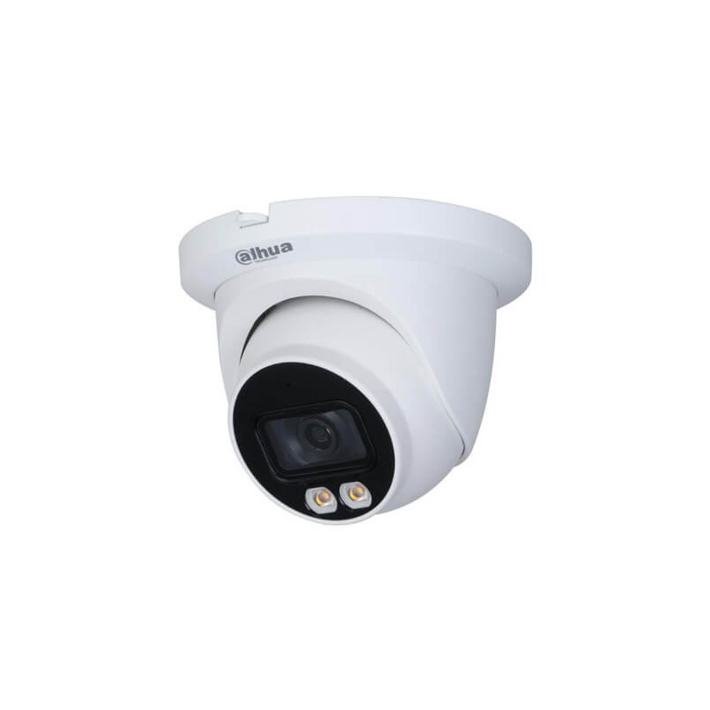 Domo IP Dahua   HDW3249TM-AS-LED 2MP Luz30m 2.8mm H265+ POE WDR SD Audio Wizsense Fullcolor