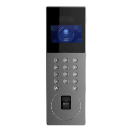 Videoportero IP para apartamentos Safire SF-VI127E-IP cámara 2MP POE Cara Mifare Teclado huellas IP65