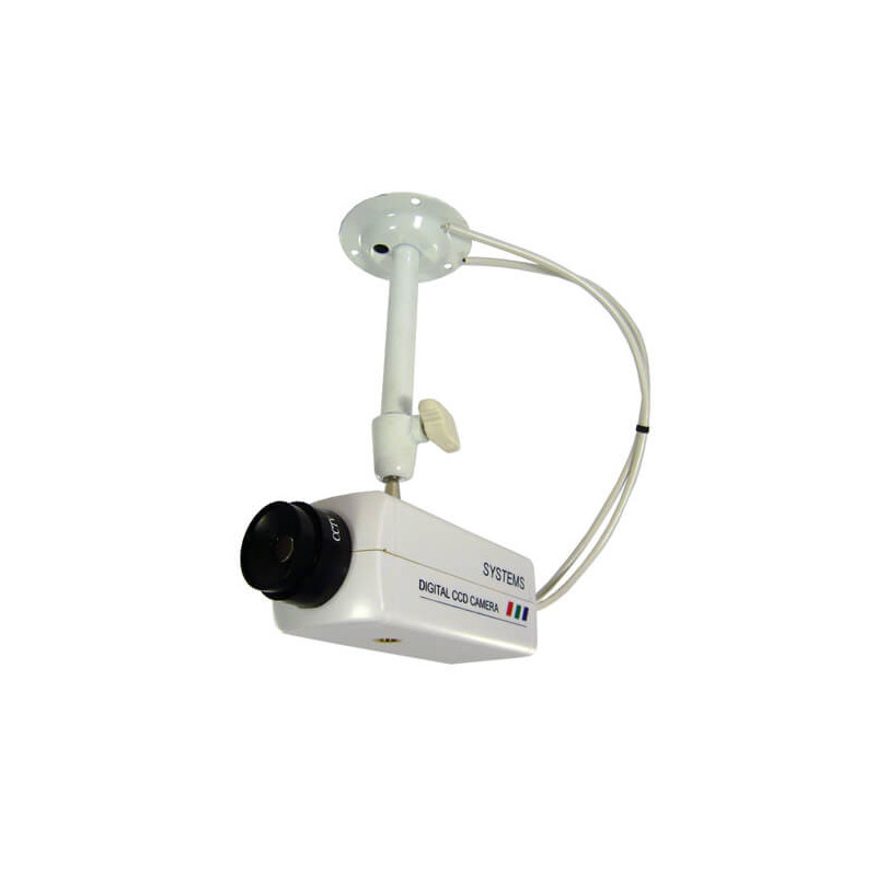 Cámara de videovigilancia falsa con soporte metálico (mod. 01)