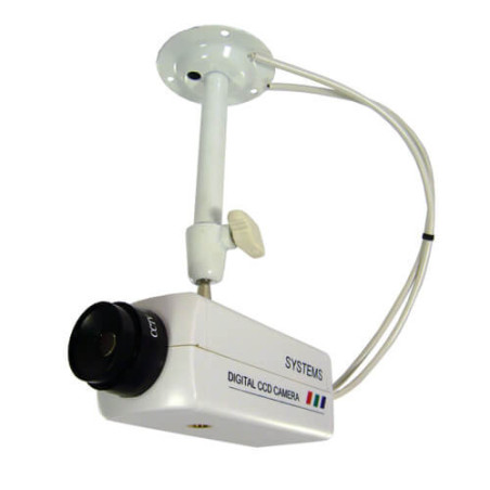 Cámara de videovigilancia falsa con soporte metálico (mod. 01)